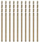 CEEYSEE 10 Stücke 1mm HSS Cobalt Bohrer Set M35 Metallbohrer Spiralbohrer Cobalt Drill Bit zum Bohren in Edelstahl, Metall, Gusseisen und harten Kunststoffen (1mm)