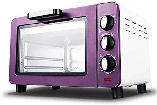 BTURYT Mini Forno, Cucina Convezione con Timer, Forno Elettrico Piccolo, Cotto Domestico, Forno Piccolo, Forno da Banco Convezione da 15 Litri (Viola)