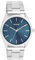 Oozoo - Timepieces Damen Uhr in Silber/dunkelblau | Armbanduhr Damen mit Edelstahlarmband | Moderne Uhr für Frauen | Edle Analog Damenuhr in rund C11428 (40mm Gehäuse)