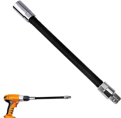 Extension de douille pliable – Extensions de clé à chocs flexibles pour douilles 1/4, 3/8 ou 1/2 | Clé de haute qualité pour les réparations automobiles et les projets de bricolage