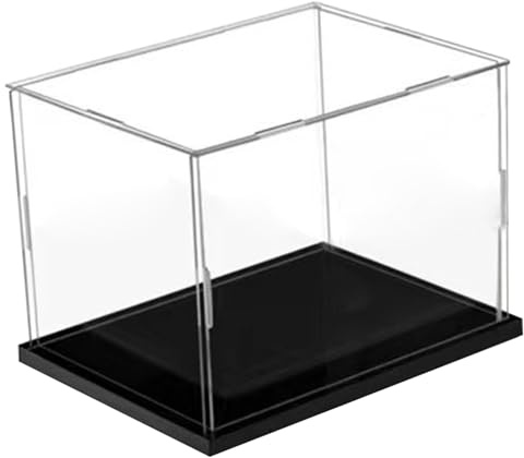 Acryl-Vitrine, 25, 4 x 20, 3 x 20, 3 cm, staubdicht, stapelbar, durchsichtig, Hutschachtel, Baseballkappen-Vitrine für Sammler, Acryl, transparent, Hut, Box, Display
