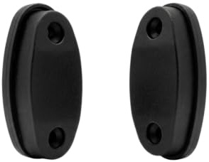 Set 2 Fermapersiana Magnetico Nero | Blocca Persiane Professionale per Porte, Finestre e Scuri | Interasse 42mm -Misura 59x29mm | Made in Italy
