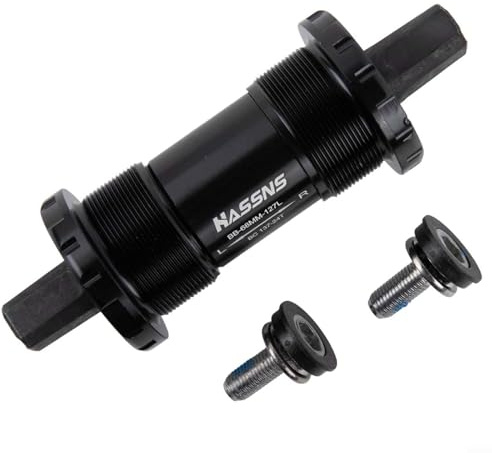 Dolvitrny Boîtier de pédalier carré conique 68 mm à roulement scellé pour vélo BB axe en acier chromé en alliage d'aluminium pour VTT et vélo de route Pièce de rechange lisse (68 x 127 mm)