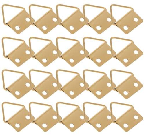 JOINPAYA Kit Suspendre pour Cadres Photo en Métal 150 Pièces Boucles Triangulaires, Facile à Stocker, Adapté pour Tableaux à L'huile la Maison Bureau