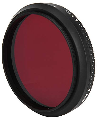Infrarot-Objektivfilter, 58 mm Kaliber Integrierter 530-750 nm Integrierter einstellbarer Infrarot-Kamerafilter für DSLR-Kamera-IR-Fotografie