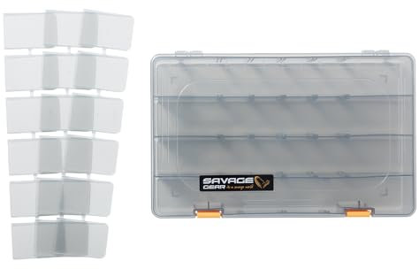 Savage Gear Angelbox für Köder 36x22,5x5cm Lurebox Smoke