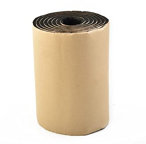 MenQind Garagen-Wandschutz, ultradick, wasserabweisend, selbstklebend, Schaumstoffleiste, 250x20 cm, 6 mm dick, Schwarz