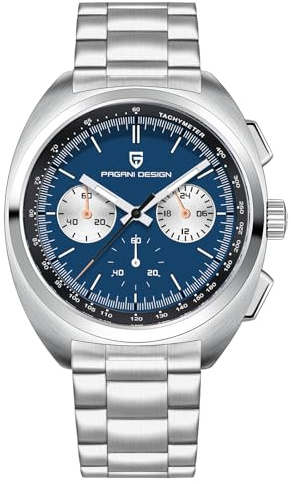 Pagani Design 1782 orologio cronografo da uomo VK63 movimento cinturino in acciaio inox 100M impermeabile uomo moda casual orologio al quarzo, Moderno