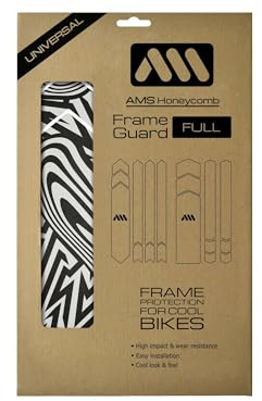 All Mountain Style | Protector Cuadro Bicicleta MTB | Protector Adhesivo Cuadro Bici Modelo Full con 18 Protectores | Protege tu Bicicleta de Arañazos y Golpes