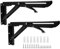 2 Stück Edelstahl Klappkonsole Schwerlast 290mm,Schwarz Klappwinkel 50KG,Klappkonsol Tisch,Klappbare Regalhalterungen,Shelf Support Klapphalterung Halterung für Klapptisch Wandmontage,Küche,Büro