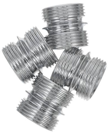 FELTECHELECTR Tuercas de Soporte para Estantes 4 Piezas Accesorio para Estantes de Alambre Tubular Tornillos de Conexión Roscados para Almacenamiento