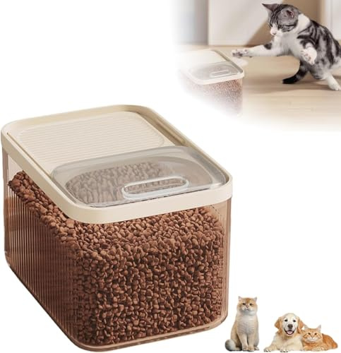 Générique Récipient hermétique pour Aliments pour Animaux domestiques, jusqu'à 15kg, pour Chien, Chat et Autres Aliments pour Animaux de Compagnie avec Tasse à mesurer,Rangement Hermétique