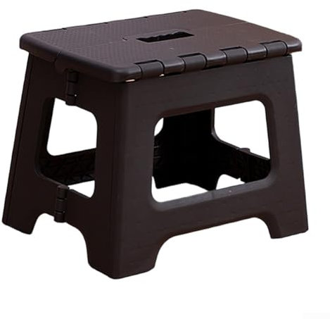 Marchepied portable robuste avec fonctions de sécurité, idéal pour la maison et l'extérieur (noir)