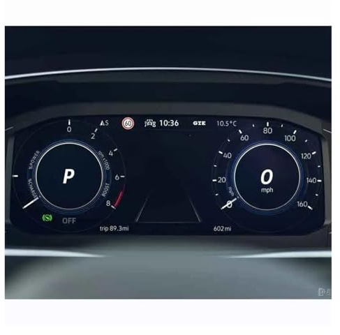 TNTGEBFVBG Navigation Screen Protector For VW For Tiguan 2021 2022 Car Navigtion Dashboard Tempered Glass LCD Screen Protective Film Interior Accessories Sticker Car Navigation Film(Instrument)
