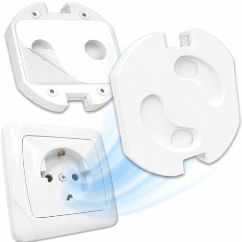 YverLand (40 Unidades) Protector de enchufe bebé de seguridad infantil – Tapas de plástico para cubrir enchufes y proteger a niños y bebés en casa – Seguridad en Casa y hogar