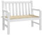 vidaXL Gartenbankauflage, Bankauflage Sitzkissen Outdoor, Polsterauflage Auflage für Gartenbank, Bankpolster Bankkissen, Beige 100x50x4cm Oxford-Gewebe