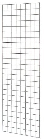 New Heavy Duty 6ft High X 2ft Wide Grid Mesh Wall Mesh Chrome Display Panel (1)
