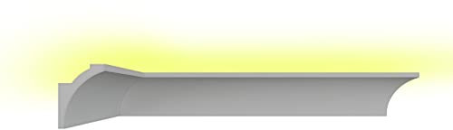 Stuck dekorbau 2 Meter Indirekte Beleuchtung LED Lichtprofile Styroporleisten Stuck BL 17