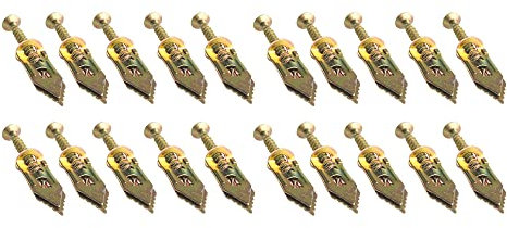 Drywall Self Drilling Anchors Screws, Hammer Drive Anchor Hammer-in Fixing Plugs, Plasterboard Wall No Damage Fixing Tools for DIY Home Curtain Cabinet Mount, 20 Pieces