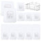 Svalor 30 Stück Klebehaken Badezimmer Transparent, 6 x 6cm Selbstklebende Haken Transparent, Selbstklebende, Wandhaken Selbstklebend Ohne Bohren- für Küche, Bad, Toilette Türwand (5kg Max)