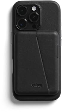 Bellroy Mod Phone Case + Wallet for iPhone 16 Pro (slim leather iPhone case, phone wallet) - Black