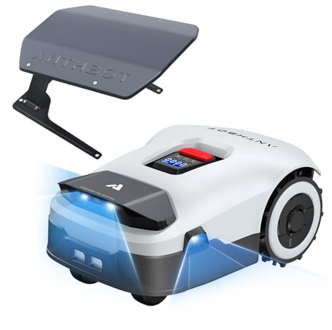 ANTHBOT Genie 3000 Mähroboter Set mit Garage, ohne Begrenzungskabel, Empf. 3050 m², Max. 3550 m², Rasenroboter mit RTK+4-Kamera Vision, Präzise Navigation, KI-Hindernisvermeidung & App-Steuerung