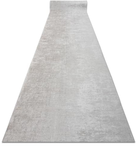 rugsx Läufer Antirutsch Lotus Smooth 52420 Melange beige - Waschbar - 100x250 cm- Rutschfester Teppich für Flur & Küche