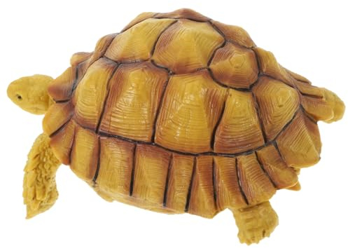 ORFOFE Figura Realistica di Testuggine in Plastica Durevole Simulata per Decorazione Giardino e Apprendimento Educativo