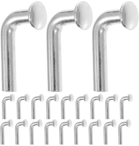 AMUSLESUR Perni di Sicurezza a J 100 Pezzi per Scaffalature per Pallet Rivetti Zincati a Testa Piatta Clip per Carichi Pesanti Accessori Magazzino Industriale