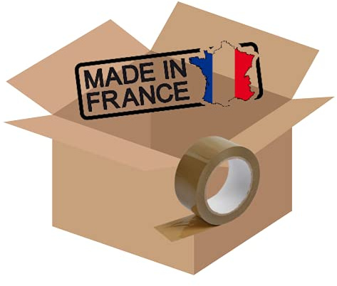 kIT De démenagements ou d'expéditions 10 cartons d'emballage Made in France + rouleau de scotch (35X23X25)