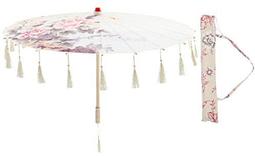 Homoyoyo 1 Satz Antiker Regenschirm Aus Ölpapier Regenschirmverzierung Pagodenschirm Sonnenschutz Rustikaler Quaste Cosplay Polyester Braut