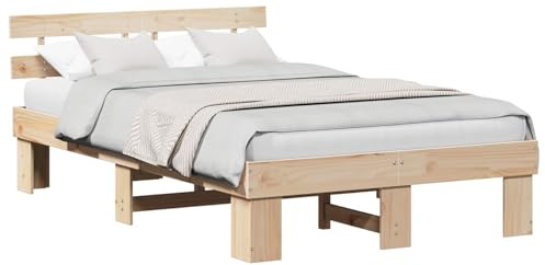 Sommier à lattes avec matelas ressorts ensachés Crème 140x200 cm Tissu, Cadre de lit réglable 203x147 pour chambre à coucher, complet avec tête de lit ajustable et surmatelas 5 pour lecture TV