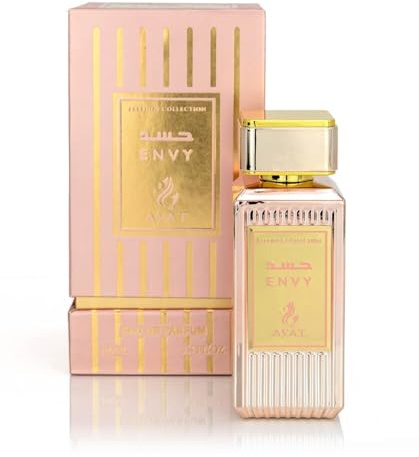 AYAT PERFUMES – Eau de Parfum FEELINGS 100ml - Made in Dubaï Avec Des Notes de Rose Vanille Oud Musc et Boisé - EDP Oriental Parfait Pour Femme & Homme (Envy)