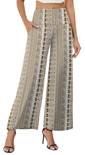 Arolina Women's Stretchy Wide Leg Palazzo Lounge Pants with Pockets Casual Comfy High Waist Palazzo Pants for Women Dressy