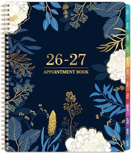 2026-2027 Appointment Book - Weekly Appointment Book 2026-2027, July 2026 - June 2027, 9 x 11, Planner with Tab, Half Hour (30 Mins) Interval