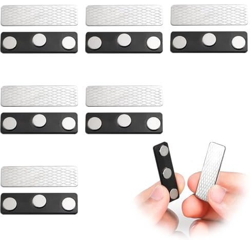 YAYNO 6 Pares Cortinas con Cierre magnético Accesorio para persiana Opaca para Persianas Imanes para Cortinas con Adhesivo Clips Magnéticos para Cortina para Cortinas Opacas