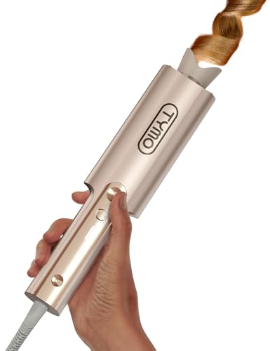 Arricciacapelli Automatico Professionale - Ferro Arricciacapelli Automatico per Grandi Ricci 32mm TYMO Curlpro Plus Beach Waves Piastra Boccoli per Lunghi Capelli Hair Curler Anti-Scaldatura Oro