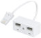1 Pcs BT Telephone Splitters 2 Way Sockets, Splitter UKTelephone Adapter, UKTelephone RJ11 Male Plug to Double Female Socket Extender, for UKLandline Telephone FAX Modem Cable Adapter and Converter