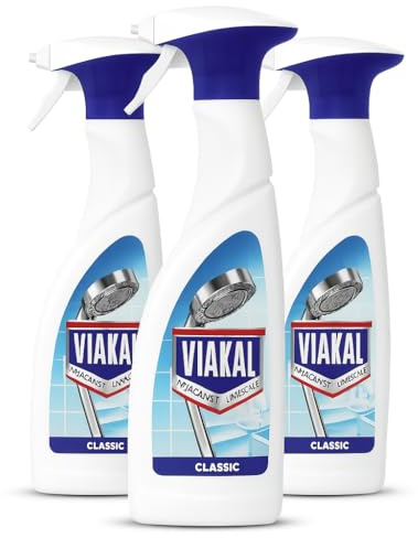 3 x 500ml Classic All Purpose Cleaner Spray Limescale Remover Bathroom & Kitchen Cleaner Powerful Multi Surface Spray Removes Soap Scum Dirt & Watermarks for Tiles Sinks & Taps