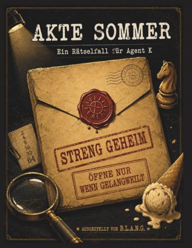 Akte Sommer – Das Detektiv-Rätselbuch für Kinder ab 8 Jahren - Die B.L.A.N.G.-Akten: Knobeln, kombinieren und ermitteln: Interaktives Rätselbuch, ... für Kinder von 8 bis 12 Jahren