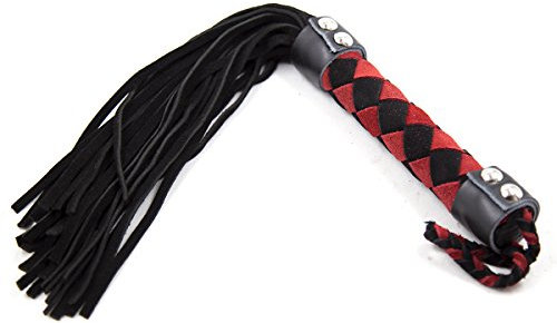 CHANISI 38 cm Lange Wildleder-Peitsche, Erotisches Peitschen-Sexspielzeug Von Flogger, SM-Sexspiele Für Erwachsene, Spanking Flirting Fetish-Sexspielzeug,Brown