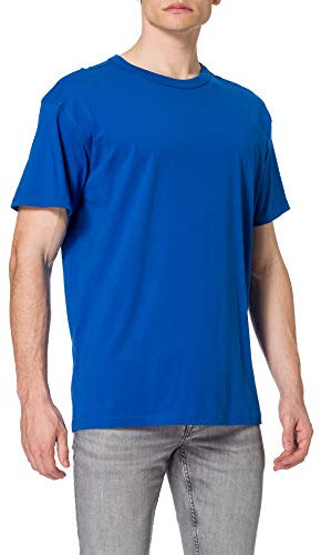 URBAN CLASSICS T-Shirt Oversize pour Homme, Coupe Large, Manches Courtes, Oversized Tee, 100% Coton, Taille M, Sporty Blue