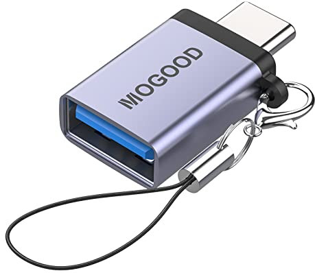 MOGOOD Adapter USB C auf USB 3.0, USB-C Stecker auf USB 3.0 Buchse Adapter, Thunderbolt 4/3 auf US B-3 A dapter für MacBook Pro, Air, Chromebook, Pixelbook, Microsoft Surface, Samsung Galaxy und mehr