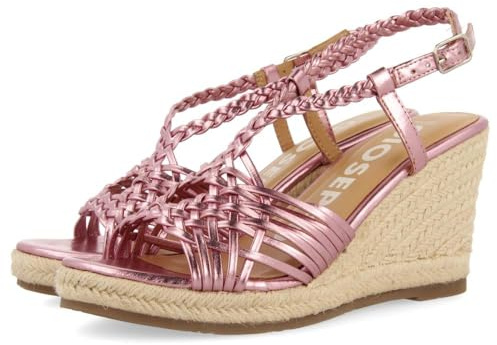 GIOSEPPO Glide, Sandali con zeppa Tipo Espadrillas Donna, Rosa, 37 EU, Rosa, 37 EU