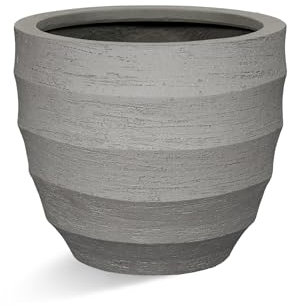 Luca Lifestyle Pflanzkübel Bordo New Egg Pot Clay Rund Fiberglas *5 Jahre Garantie* - 65x65x54 cm - Premium Qualität - F7819