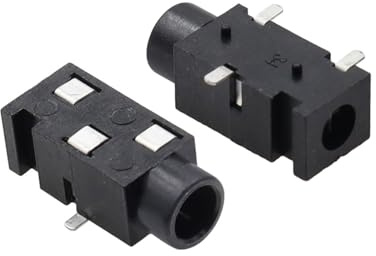 BYLSAGWHT 100PCS Earphone Socket 3.5MM Socket PJ-320 3Pin SMD Belt Column 3.5 Headset Female Seat PJ320B