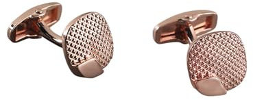 Boutons Manchette Or Rose, Bouton de Manchette Femme Motif À Carreaux Carrés Boutons Manchette Femme Alliage