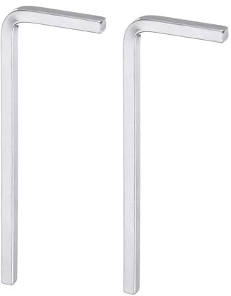 QUARKZMAN 2 Piezas Llave Hexagonal en Forma de L de Cabeza Cuadrada de 3 mm de Acero Al Carbono L-Key 4 Puntos Llaves de Perno Métricas Herramienta de Reparación Para Proyectos