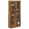 ULUYYUC Hochschrank Altholz-Optik Holzwerkstoff 82,5x30,5x185 cm Schmaler Regalschrank mit Stauraum für Wohnzimmer und Mehrzweck