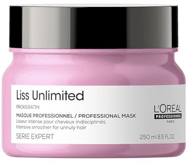 L'Oréal Professionnel, Mascarilla alisadora intensa para Pelo Rebelde y Encrespado, Liss Unlimited, 250ml